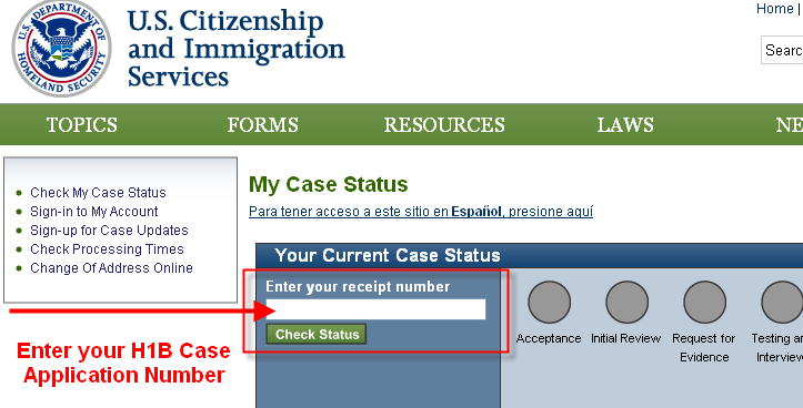 USCIS Check h1b application status USCIS Check h1b application status